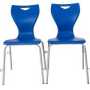 EN12  4 Leg Classroom Chair with Linking Frame