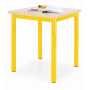 Square Classroom Table with Coloured Legs