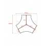TR10 120 Degree Desk Cluster